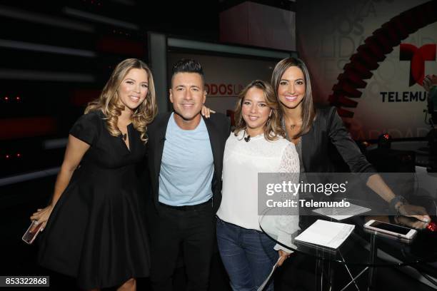 Telemundo's Primetime Special from Cisneros Studio in Miami, FL -- Pictured: Ximena Duque, Jorge Bernal, Adamari Lopez and Erika Csiszer on Sunday,...