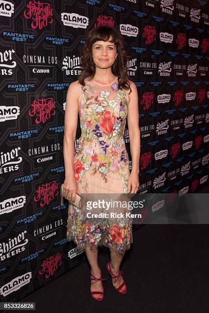 Actress Carla Gugino at the Netflix Films Gerald's Game Premiere at Fantastic Fest at the Alamo Dragthouse on September 24, 2017 in Austin, Texas.