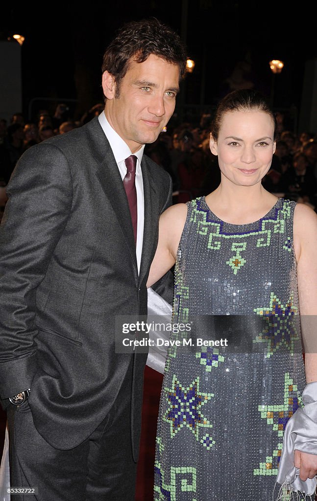 Actor Clive Owen and wife Sarah-Jane Fenton arrive at the world film ...