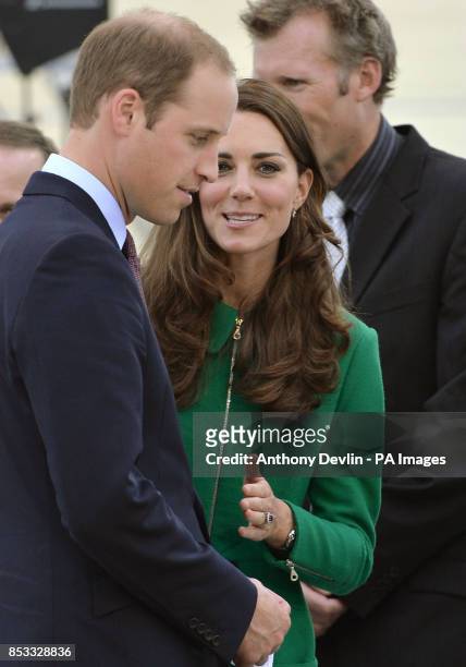 The Duke and Duchess of Cambridge visit the Avantidrome velodrome in Hamilton during the sixth day of their official tour to New Zealand
