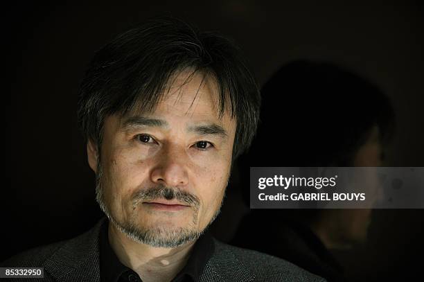 Japanese director Kiyoshi Kurosawa poses in Los Angeles on March 10, 2009 during a press day for the promotion of his new film "Tokyo Sonata." The...