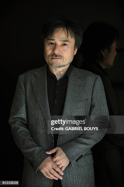Japanese director Kiyoshi Kurosawa poses in Los Angeles on March 10, 2009 during a press day for the promotion of his new film "Tokyo Sonata." The...