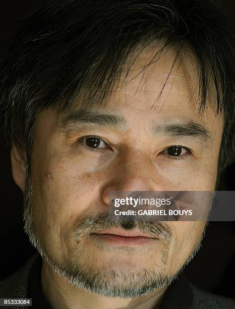 Japanese director Kiyoshi Kurosawa poses in Los Angeles on March 10, 2009 during a press day for the promotion of his new film "Tokyo Sonata." The...