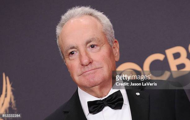 Producer Lorne Michaels poses in the press room at the 69th annual Primetime Emmy Awards at Microsoft Theater on September 17, 2017 in Los Angeles,...