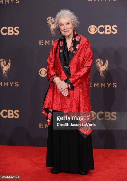 Author Margaret Atwood attends the 69th annual Primetime Emmy Awards at Microsoft Theater on September 17, 2017 in Los Angeles, California.
