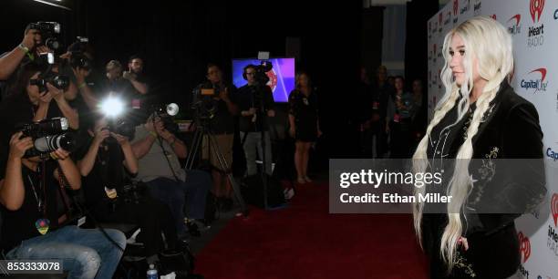 Kesha attends the 2017 iHeartRadio Music Festival at T-Mobile Arena on September 23, 2017 in Las Vegas, Nevada.