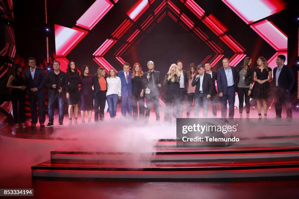 Telemundo's Primetime Special from Cisneros Studio in Miami, FL -- Pictured: Ana Yurka, Carlos Hermosillo, Daniel Sarcos, Zuleyka Rivera, Leana...