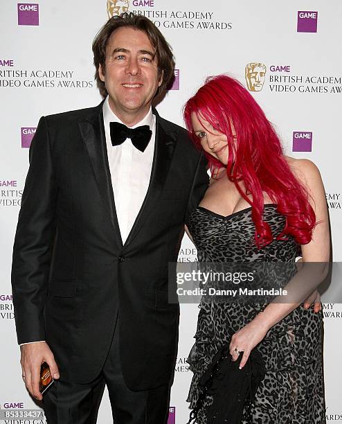 Jonathan Ross and wife Jane Goldman attend the BAFTA Video Games Awards at London Hilton on March 10, 2009 in London, England.