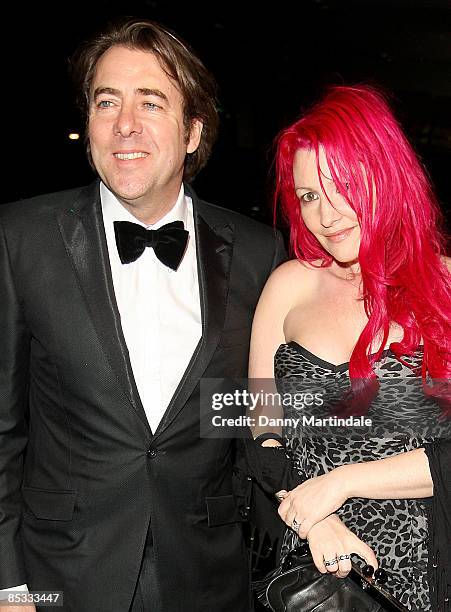 Jonathan Ross and wife Jane Goldman attend the BAFTA Video Games Awards at London Hilton on March 10, 2009 in London, England.
