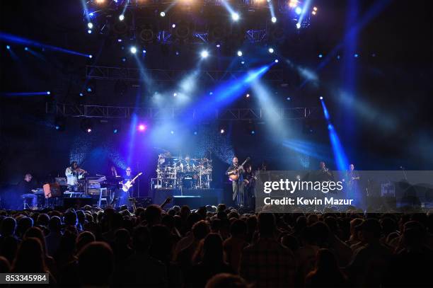 Dave Matthews Band performs at "A Concert for Charlottesville," at University of Virginia's Scott Stadium on September 24, 2017 in Charlottesville,...