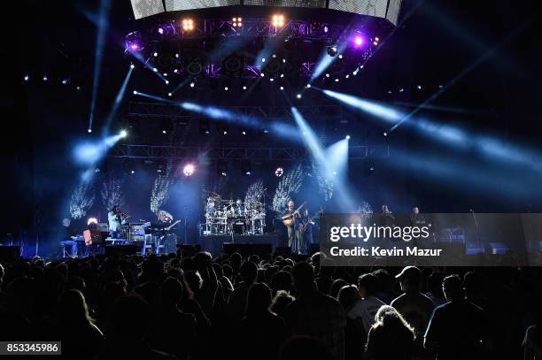 Dave Matthews Band performs at "A Concert for Charlottesville," at University of Virginia's Scott Stadium on September 24, 2017 in Charlottesville,...