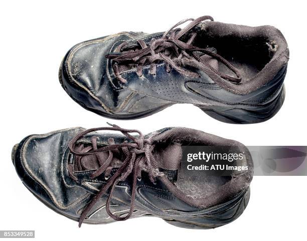 old shoes - old shoes stock pictures, royalty-free photos & images