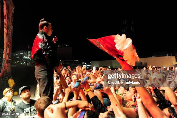 Dua Lipa performs on Huntridge Stage during day 3 of the 2017 Life Is Beautiful Festival on September 24, 2017 in Las Vegas, Nevada.