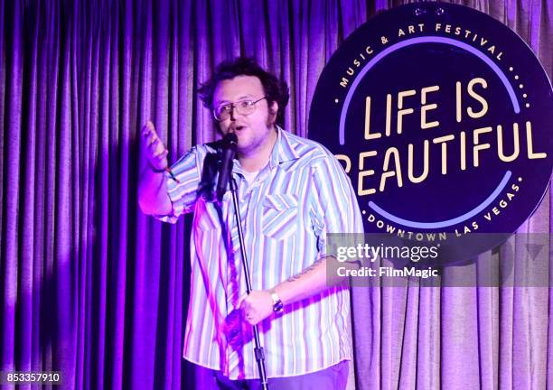 Sam Tallent performs at the Comedy House during day 3 of the 2017 Life Is Beautiful Festival on September 24, 2017 in Las Vegas, Nevada.