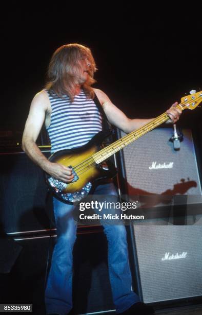 Photo of Cliff WILLIAMS and AC/DC; Cliff Williams performing on stage