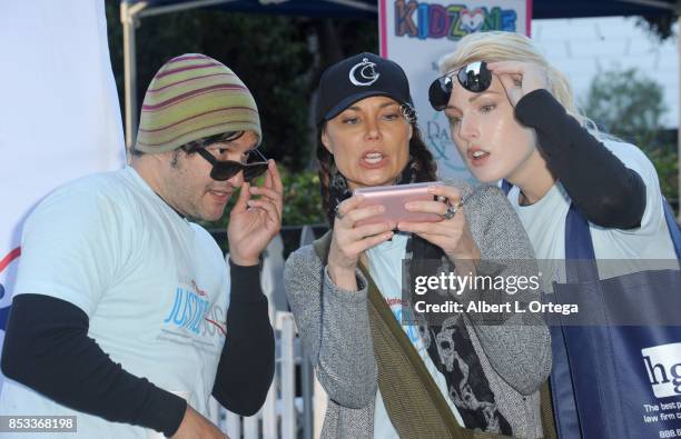 Actors Neil D'Monte, Jon Mack and Hollin Haley participate in the 10th Annual Justice Jog 5/10K Run Walk Hosted By GLAALA held on September 24, 2017...