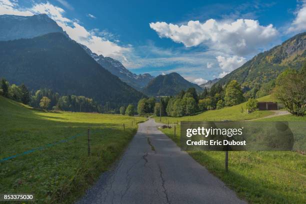 a cottage - champéry stock pictures, royalty-free photos & images