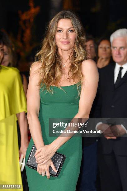 Gisele Bndchen attends the Green Carpet Fashion Awards Italia 2017 during Milan Fashion Week Spring/Summer 2018 on September 24, 2017 in Milan, Italy.