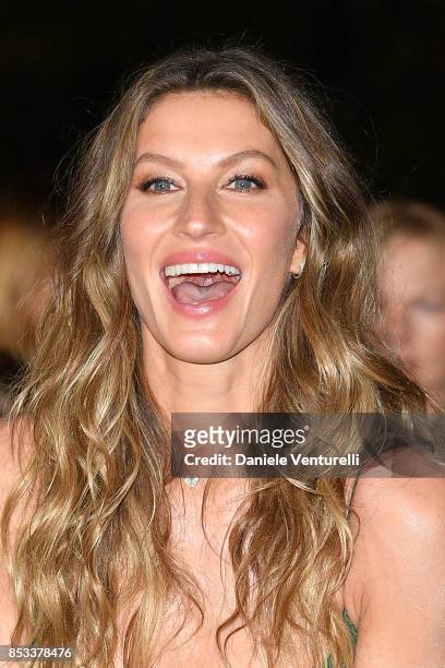 Gisele Bndchen attends the Green Carpet Fashion Awards Italia 2017 during Milan Fashion Week Spring/Summer 2018 on September 24, 2017 in Milan, Italy.