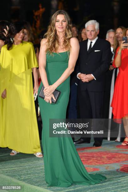 Gisele Bndchen attends the Green Carpet Fashion Awards Italia 2017 during Milan Fashion Week Spring/Summer 2018 on September 24, 2017 in Milan, Italy.