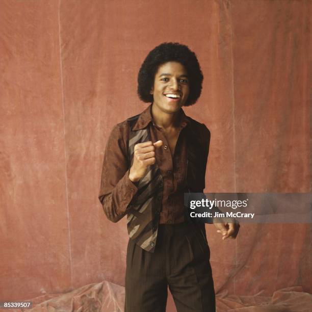 Photo of Michael JACKSON; Posed studio portrait of Michael Jackson