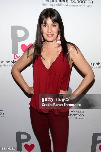 Actress Paget Brewster attends Pablove Foundation Benefit at Largo At The Coronet on September 24, 2017 in Los Angeles, California.