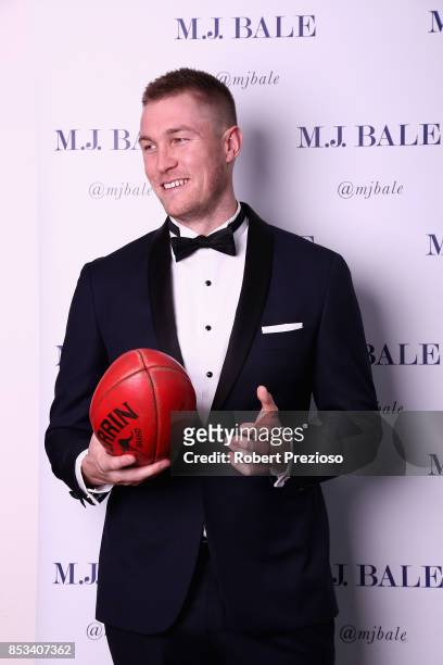 Tom McDonald attends the M.J. Bale Brownlow Downlow at Crown Metropole Southbank on September 25, 2017 in Melbourne, Australia.