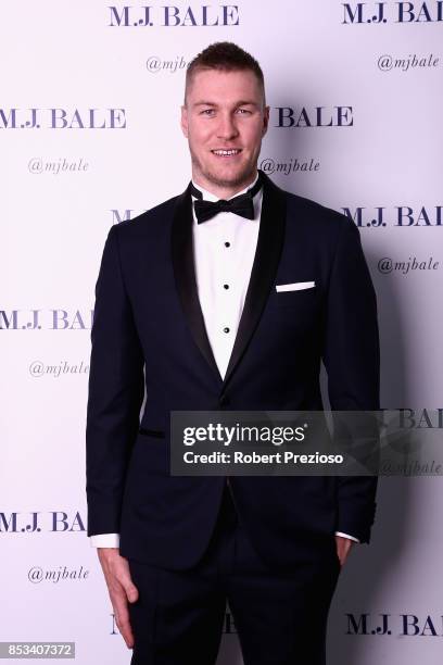 Tom McDonald attends the M.J. Bale Brownlow Downlow at Crown Metropole Southbank on September 25, 2017 in Melbourne, Australia.