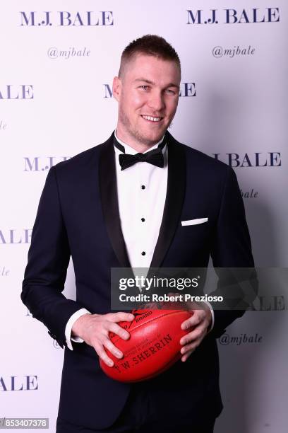 Tom McDonald attends the M.J. Bale Brownlow Downlow at Crown Metropole Southbank on September 25, 2017 in Melbourne, Australia.