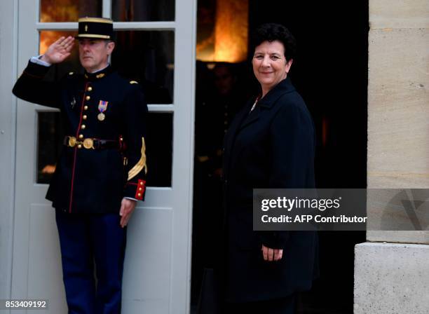 French Minister of Higher Education, Research and Innovation Frederique Vidal arrives for a report on the Grand Investment Plan by French economist...