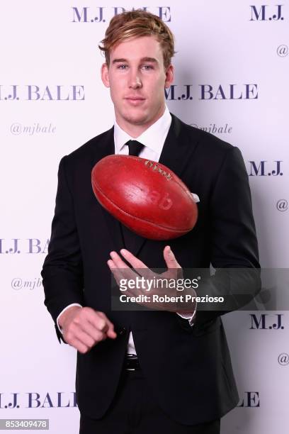 Tom Lynch attends the M.J. Bale Brownlow Downlow at Crown Metropole Southbank on September 25, 2017 in Melbourne, Australia.
