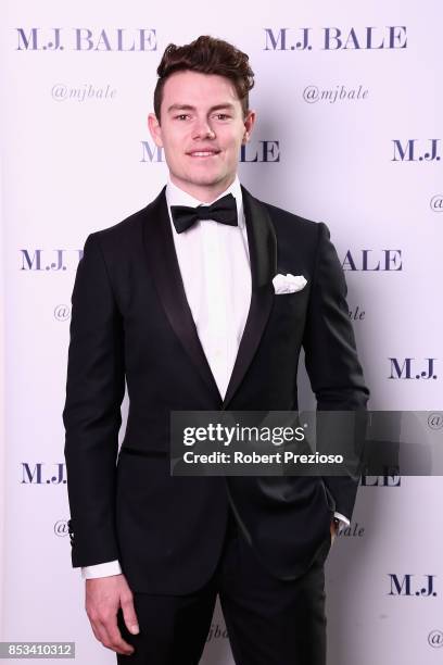 Lachie Neale attends the M.J. Bale Brownlow Downlow at Crown Metropole Southbank on September 25, 2017 in Melbourne, Australia.