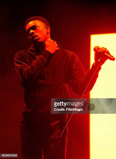 Vince Staples performs on Huntridge Stage during day 3 of the 2017 Life Is Beautiful Festival on September 24, 2017 in Las Vegas, Nevada.