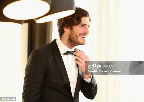 Dylan Roberton attends the M.J. Bale Brownlow Downlow at Crown Metropole Southbank on September 25, 2017 in Melbourne, Australia.
