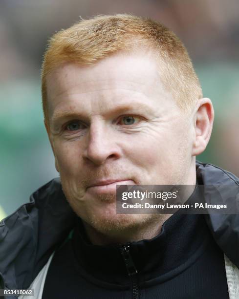 Celtic Manager Neil Lennon during the Scottish Premier League match at Celtic Park, Glasgow.