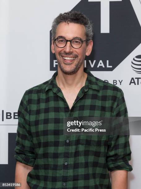 Steve Bodow attends Conversation with Trevor Noah & the writers of the Daily Show during Tribeca TV festival at Cinepolis Chelsea.