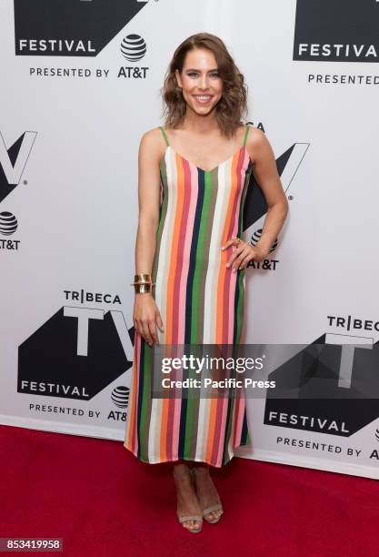 Alexandra Turshen attends Red Oaks season 3 premiere during Tribeca TV festival at Cinepolis Chelsea.