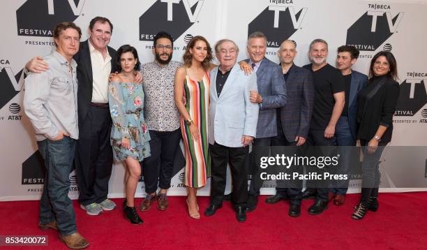 Crew attends Red Oaks season 3 premiere during Tribeca TV festival at Cinepolis Chelsea.