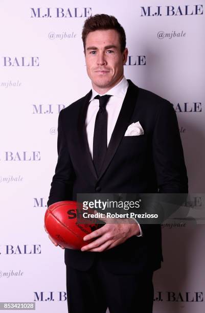 Jeremy Cameron attends the M.J. Bale Brownlow Downlow at Crown Metropole Southbank on September 25, 2017 in Melbourne, Australia.