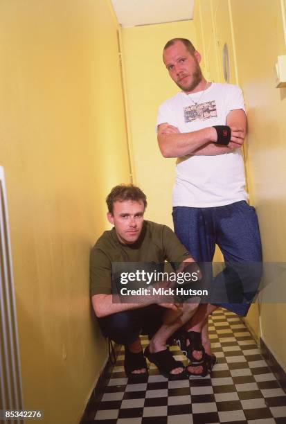 Photo of Paul DALEY and Neil BARNES and LEFTFIELD; Neil Barnes and Paul Daley - posed, studio