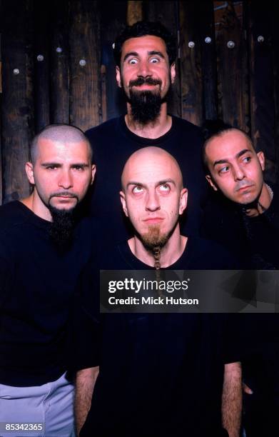 Photo of Serj TANKIAN and SYSTEM OF A DOWN and John DOLMAYAN and Shavo ODADJIAN and Daron MALAKIAN; L-R : John Dolmayan, Shavo Odadjian, Daron...