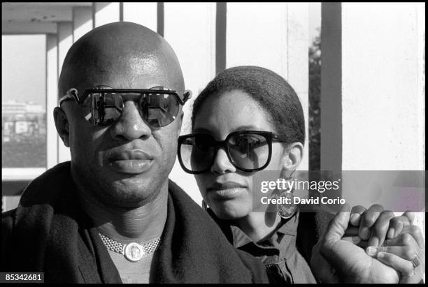 Photo of Cecil WOMACK and Linda COOKE and WOMACK & WOMACK, Posed portrait of Cecil Womack and Linda Cooke