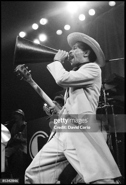 Photo of KID CREOLE & THE COCONUTS, Kid Creole performing on stage