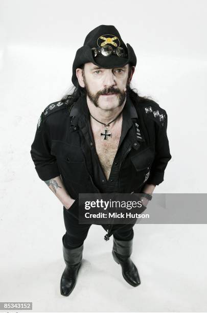 Photo of LEMMY and MOTORHEAD; Lemmy from Motorhead, posed, studio