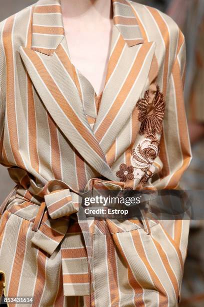 Clothing Detail at the Antonio Marras show during Milan Fashion Week Spring/Summer 2018 on September 23, 2017 in Milan, Italy.