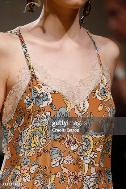 Clothing Detail at the Antonio Marras show during Milan Fashion Week Spring/Summer 2018 on September 23, 2017 in Milan, Italy.