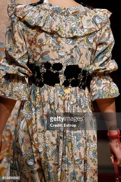Belt Detail at the Antonio Marras show during Milan Fashion Week Spring/Summer 2018 on September 23, 2017 in Milan, Italy.