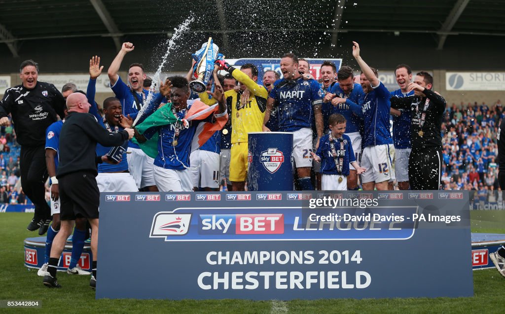 Soccer - Sky Bet League Two - Chesterfield v Fleetwood Town - Proact Stadium