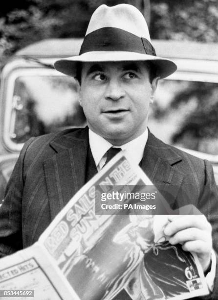 British actor Bob Hoskins seen in BBC One television series "Pennies From Heaven".
