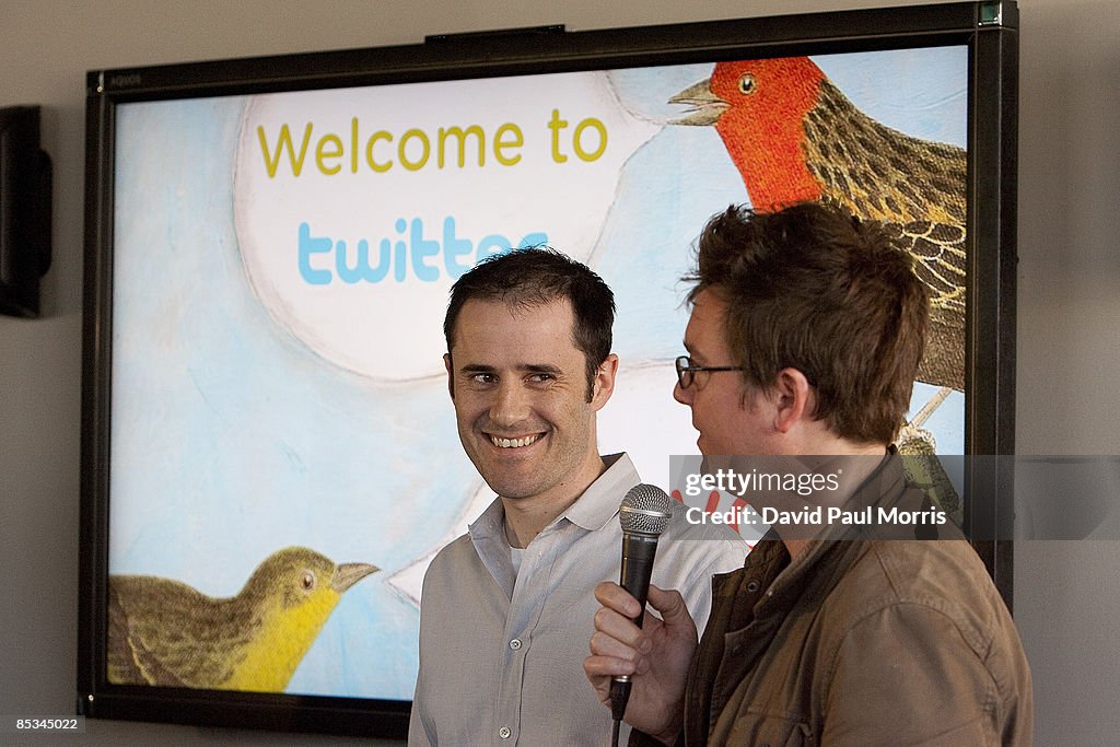 Twitter CEO Evan Williams Meets With Mayor Newsom At Company's Headquarters